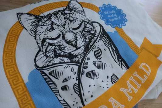 Pet Rodeo's Purrito Shirt: The funny cat t-shirt that helps cats