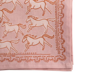 Closeup of 062 Pink Pony Bandana