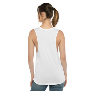 Back View of Women's Festival Tank in White