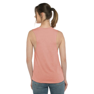 Back view of the Women's Festival Tank in Desert Pink