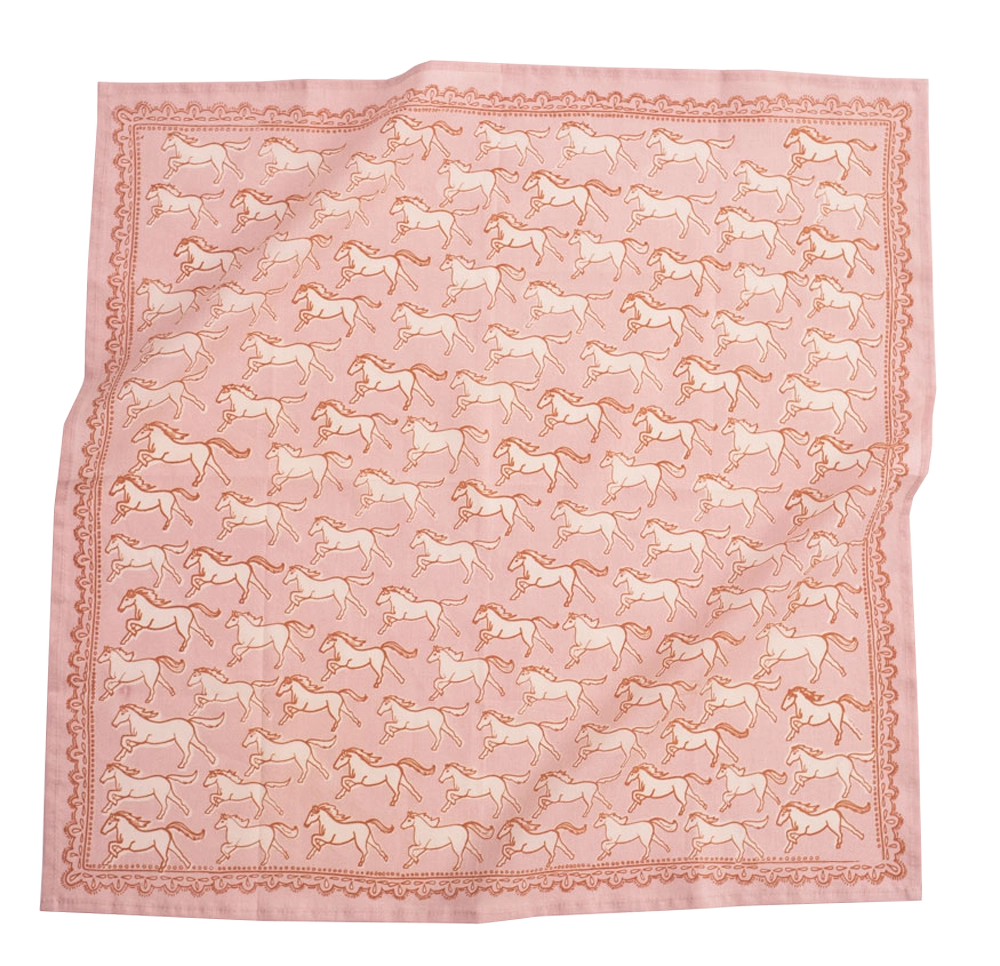 Pink pony bandana by Handker Bandanas