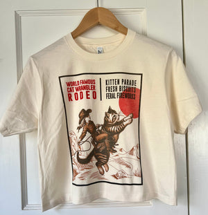 The "Cat Wrangler Rodeo" Boxy Tee