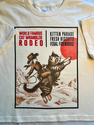 The "Cat Wrangler Rodeo" Boxy Tee