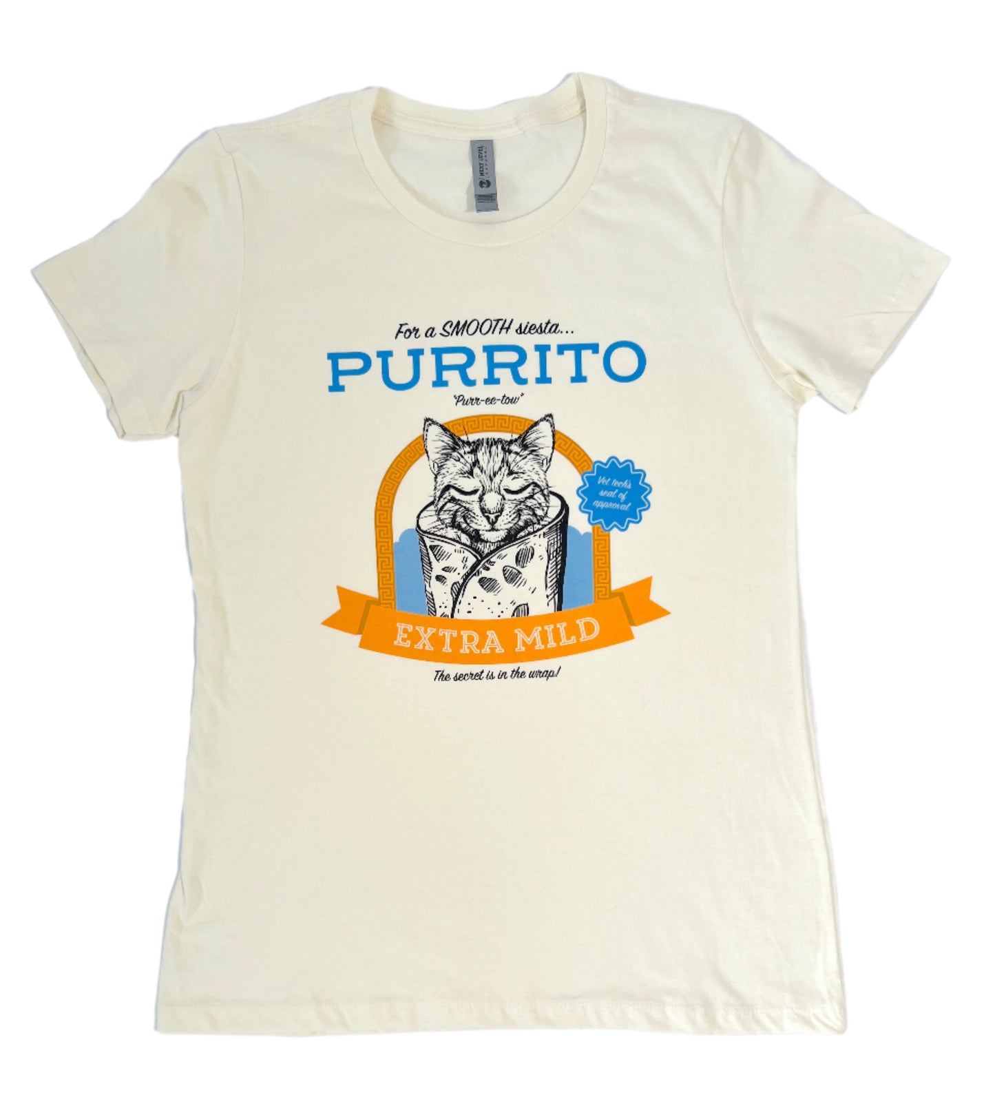 Womens Purrito Tee in Large
