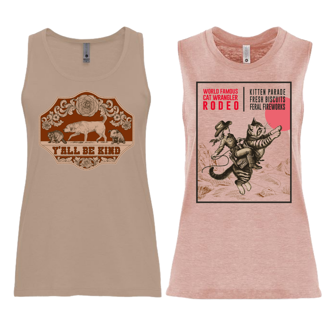Best Selling Vintage Western Tank Duo